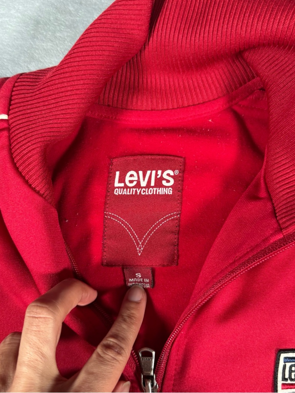 Vintage Levis Track Jacket Mens S Full Zip Lightweight Red Tab Y2K - Picture 7 of 12
